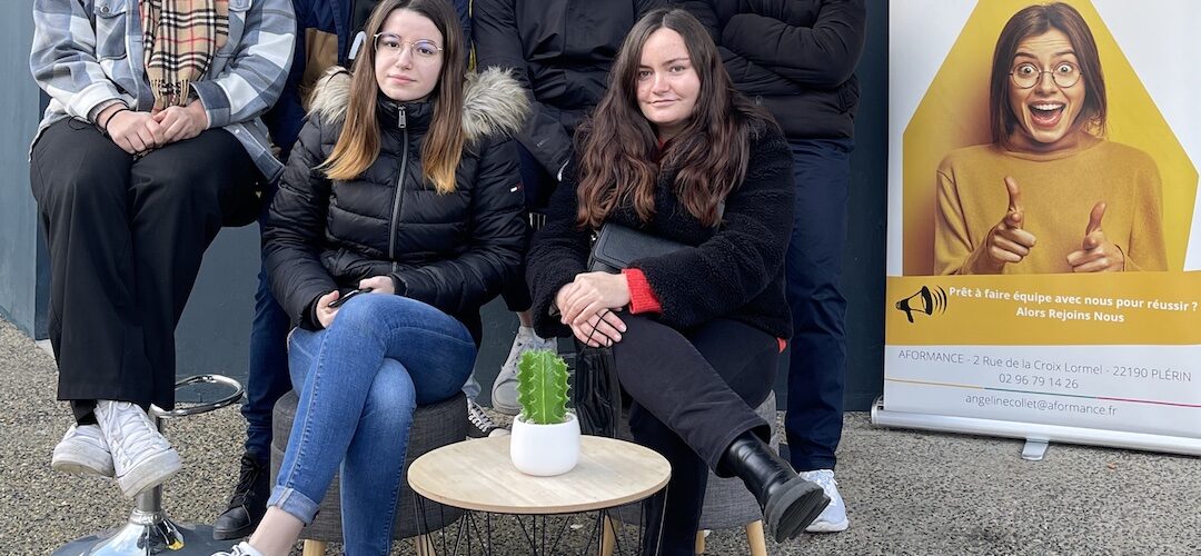 photo de classe NDRC2 en cours les lundis et mardis centre aformance plérin