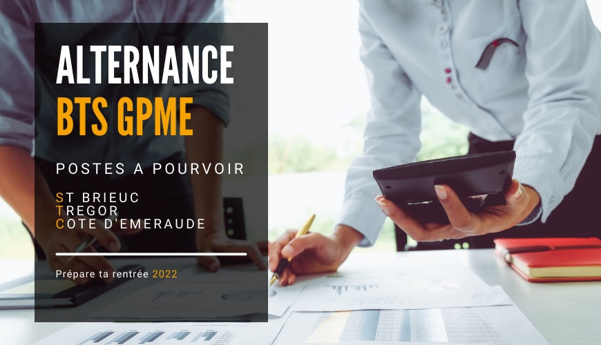 Visuel offre d'emploi BTS GPME en alternance