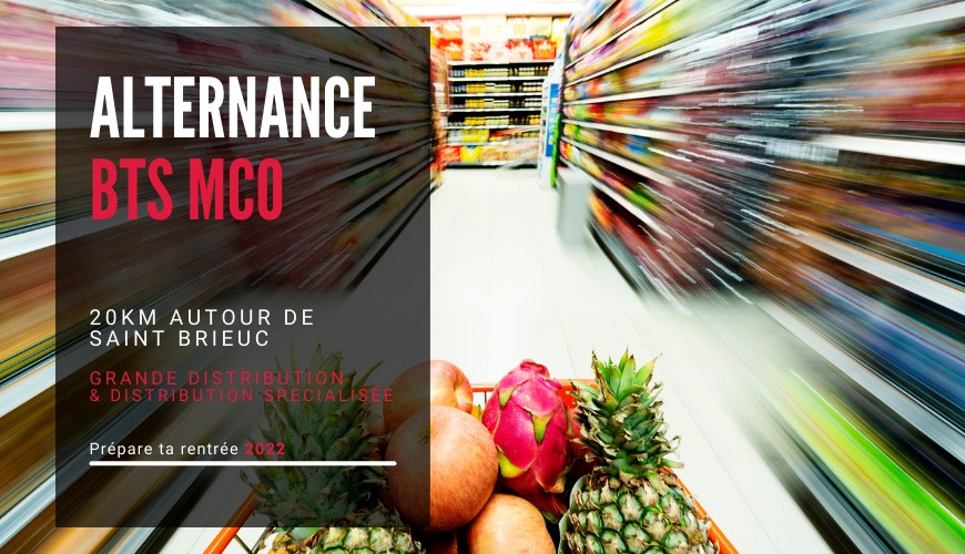 Visuel offre d'emploi BTS MCO en alternance en grande distribution