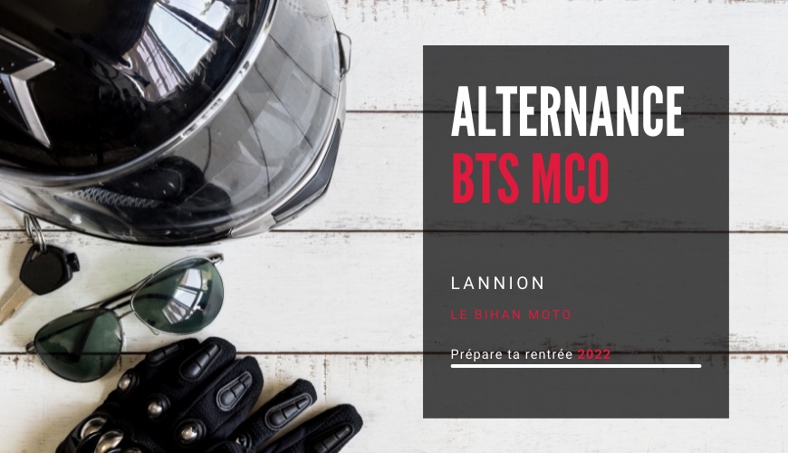 Offre d'emploi en alternance BTS MCO magasin de motos et accessoires lannion