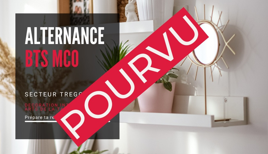 Offre d'emploi en alternance BTS MCO boutique de décoration intérieure et arts de la table