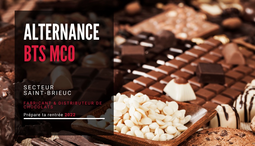 Offre d'emploi en alternance BTS MCO fabricant et distributeur de chocolats