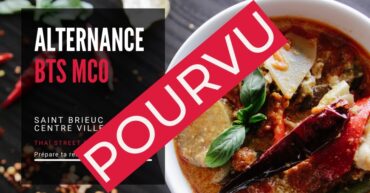Offre d'emploi en alternance BTS MCO thaï street food